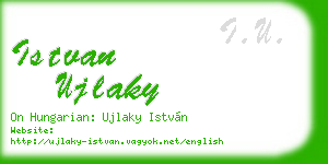 istvan ujlaky business card